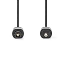 Optisches Audiokabel | TosLink-Stecker - Optischer 3,5-mm-Stecker | 2,0 m | Schwarz