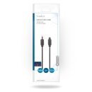 Optisches Audiokabel | TosLink-Stecker - Optischer 3,5-mm-Stecker | 2,0 m | Schwarz