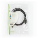 Optisches Audiokabel | TosLink-Stecker - Optischer 3,5-mm-Stecker | 2,0 m | Schwarz