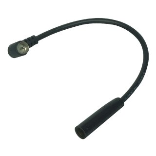 Koaxialkabel Koax-Stecker - Auto-Antennenkupplung 0.25 m Schwarz