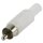 Cinch RCA PVC Weiss