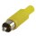 Cinch RCA PVC Gelb