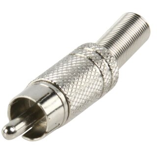 Cinch RCA Metall Silber