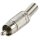 Cinch RCA Metall Silber