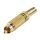 Cinch RCA Metall Gold/Schwarz