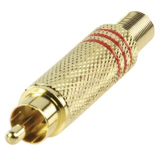 Cinch RCA Metall Gold/Rot