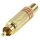 Cinch RCA Metall Gold/Rot