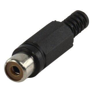 Cinch RCA Buchse PVC Schwarz