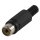 Cinch RCA Buchse PVC Schwarz