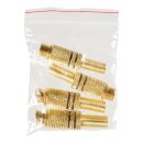 Cinch RCA Buchse Metall Gold/Schwarz