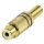 Cinch RCA Buchse Metall Gold/Schwarz