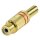Cinch RCA Buchse Metall Gold/Rot