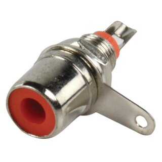 Cinch RCA Metall Silber/Rot