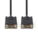 DVI Kabel | DVI-D 24 +1-polige Stecker  -  DVI-D 24 +1-polige Stecker | 2,0 m | Anthrazit