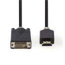 HDMI – DVI-Kabel | HDMI™-Anschluss  -  DVI-D 24 +1-polige Stecker | 2,0 m | Anthrazit