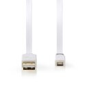 24 Karat vergoldetes USB 2.0 Flachkabel Flat Cable USB A...