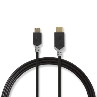 USB 2.0-Kabel | Stecker Typ C  -  Micro-B-Stecker | 1m 480 Mbps | 60 W | Vergoldet