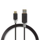 USB 3.1 Kabel | Stecker Typ C  -  A-Stecker | 1m | Smartphone PC Adapter Highend