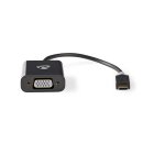 USB-Adapterkabel Typ C | Stecker Typ C  -  VGA-Buchse | 0,2 m | Anthrazit