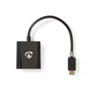 USB-Adapterkabel Typ C | Stecker Typ C  -  VGA-Buchse | 0,2 m | Anthrazit