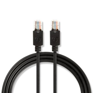 CAT5e UTP Netzwerkkabel | RJ45 (8P8C)-Stecker  -  RJ45 (8P8C)-Stecker | 1,0 m | Anthrazit
