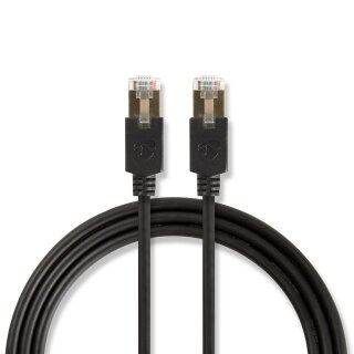 CAT6 F/UTP Netzwerkkabel | RJ45 (8P8C)-Stecker  -  RJ45 (8P8C)-Stecker | 5,0 m | Anthrazit