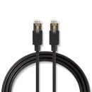 CAT6 F/UTP Netzwerkkabel | RJ45 (8P8C)-Stecker  -  RJ45 (8P8C)-Stecker | 5,0 m | Anthrazit