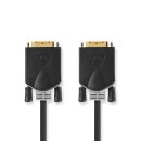 DVI-Kabel | DVI-D 24 +1-polige Buchse  -  DVI-D 24 +1-polige Buchse | 2,0 m | Anthrazit