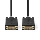 DVI-Kabel | DVI-D 24 +1-polige Buchse  -  DVI-D 24 +1-polige Buchse | 2,0 m | Anthrazit