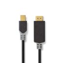 Mini DisplayPort - HDMI-Kabel | Mini DisplayPort-Stecker  -  HDMI™-Anschluss | 2,0 m | Anthrazit