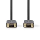 5m VGA Stecker Kabel PC Video / Beamer / KVM Schalter WUXGA 1920x1200