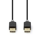 USB 2.0-Kabel | A-Stecker  -  A-Stecker | 2,0 m | Anthrazit