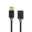 USB-2.0-Verlängerungskabel | A-Stecker  -  A-Buchse...