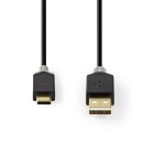 24 Karat vergoldet I USB 2.0-Kabel | Stecker Typ C  -  A-Stecker | 1m |
