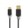 24 Karat vergoldet I USB 2.0-Kabel | Stecker Typ C  -  A-Stecker | 1m |