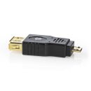 USB 2.0 Adapter | Micro-B-Stecker  -  A-Buchse