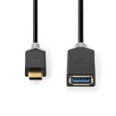 Adapter USB 3.2 Gen 1 | USB-C Stecker | USB-A Buchse | 5 Gbps vergoldet Pc