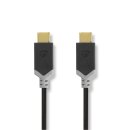 USB 3.1-Kabel (2. Gen) | Stecker Typ C  -  Stecker Typ C | 1,0 m | Anthrazit