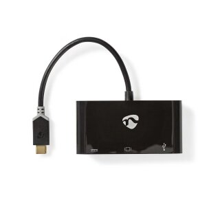 USB MultiPort Adapter - USB-C Stecker - VGA USB-A C Laptop Notebook