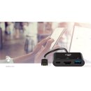 USB 3.2 Multi Port Adapter Eingang: USB-C Stecker - Ausgang : HDMI USB A / C Laptop