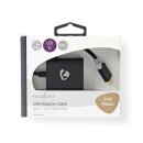 USB-Adapterkabel Typ C | Stecker Typ C  -  VGA-Buchse | 0,2 m | Anthrazit