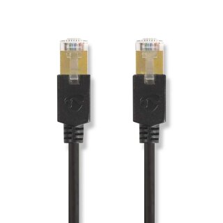 CAT6 F/UTP Netzwerkkabel | RJ45 (8P8C)-Stecker  -  RJ45 (8P8C)-Stecker | 1,0 m | Anthrazit