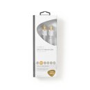 CAT6 S/FTP Netzwerkkabel  |  RJ45 (8P8C)-Stecker – RJ45 (8P8C)-Stecker  |  0,25 m  |  Weiß
