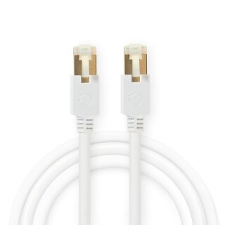 CAT6 S/FTP Netzwerkkabel  |  RJ45 (8P8C)-Stecker – RJ45 (8P8C)-Stecker  |  7,5 m  |  Weiß