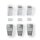 Cat5 UTP Netzwerk-Steckerset | RJ45-Stecker  -  Separater Knickschutz | 10 Stück | Grau