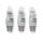 Cat5 UTP Netzwerk-Steckerset | RJ45-Stecker  -  Separater Knickschutz | 10 Stück | Grau