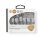 Cat5 UTP Netzwerk-Steckerset | RJ45-Stecker  -  Separater Knickschutz | 10 Stück | Grau
