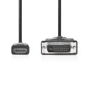 HDMI – DVI-Kabel | HDMI-Verbinder - DVI-D 24 +1-polige Stecker | 3,0 m | Schwarz