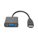 VGA Buchse + 3,5mm Aux / HDMI Stecker Adapter Kabel 0,2m