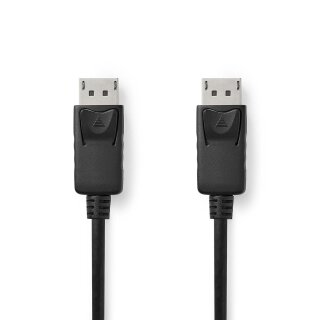 DisplayPort-Kabel 1.2 | DisplayPort-Stecker - DisplayPort-Stecker | 3,0 m | Schwarz